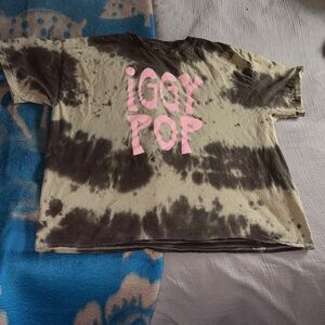 Women’s Tie-Dye T-Shirt - Pink and Brown iggy pop
